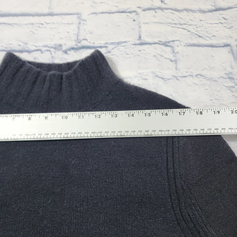 J Crew WOMENS SIZE S Merino Wool Alpaca Blend Black Sweater Dress Minimalist - Picture 7 of 14